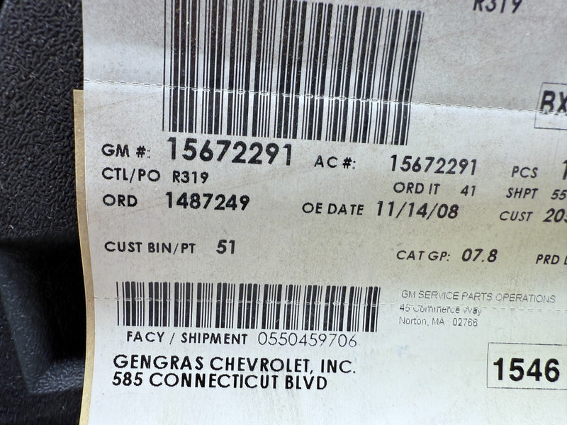 NEW OEM 1994-1997 Chevy Blazer S10 Front License Plate Bracket 15672291 C33-13