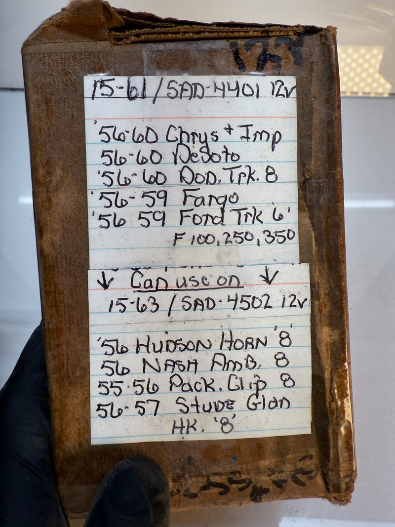 NOS AUTOLITE OEM 15-63 Solenoid 12V (SAD4401) FORD F100 56 57 58 59 60 C17-24