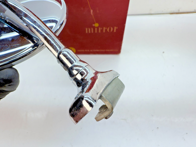 NOS Vintage 1960's Brite Vue Model 4314 Clamp On Mirror 4.5" Round B83-41