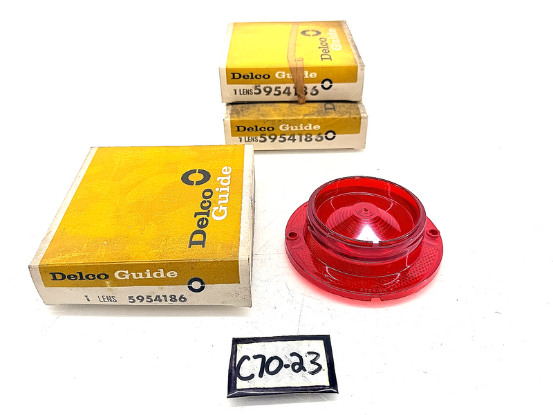 (1) NOS 1963 Chevrolet Impala Tail Light Lens 5954186 SAE STDB 6 C70-23