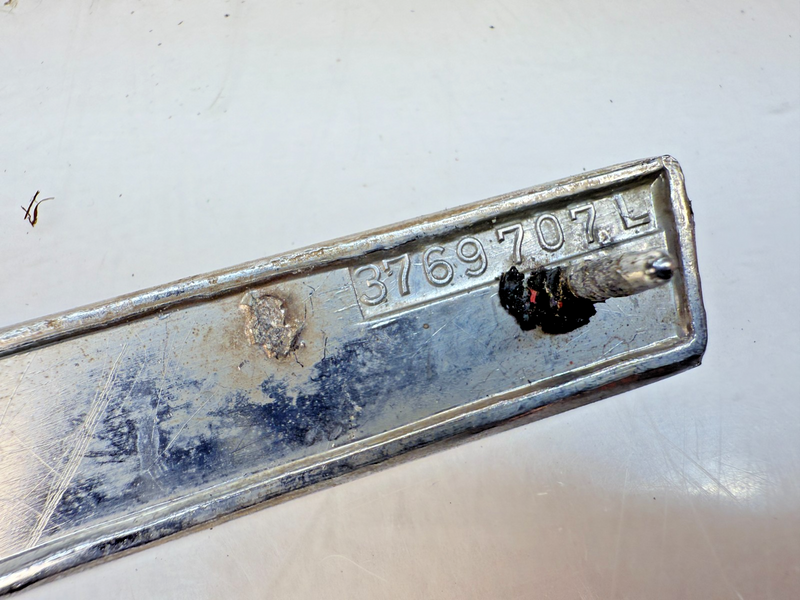 OEM 1960 Chevrolet Impala #7 Left Front Fender Chrome Molding Trim Louver E6-91