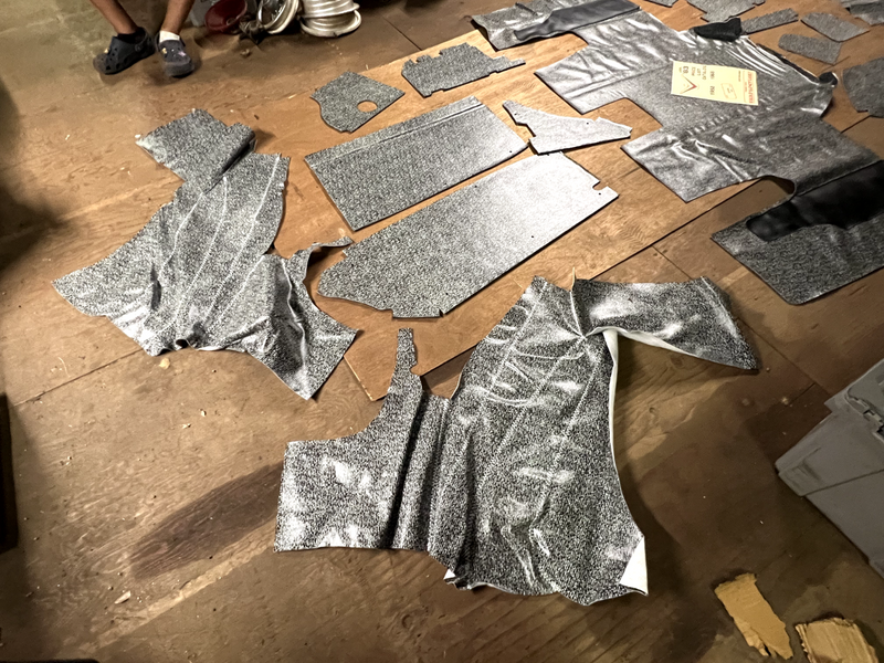 Aftermarket 1961-1963 FORD Thunderbird Convertible Trunk Mat & Boards U1B-4