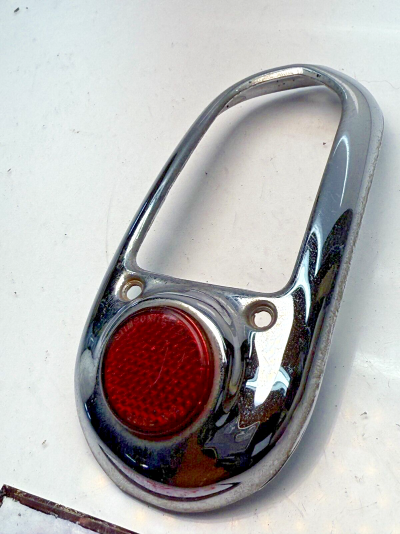 Vintage OEM 1949 1950 Chevrolet Tail Light Bezel Pair GM Chevy Fleetline C22-33