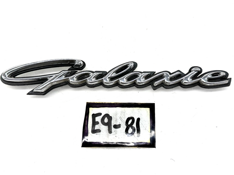 OEM 1964 FORD GALAXIE CHROME EMBLEM WITH PLASTIC BACK E9-81
