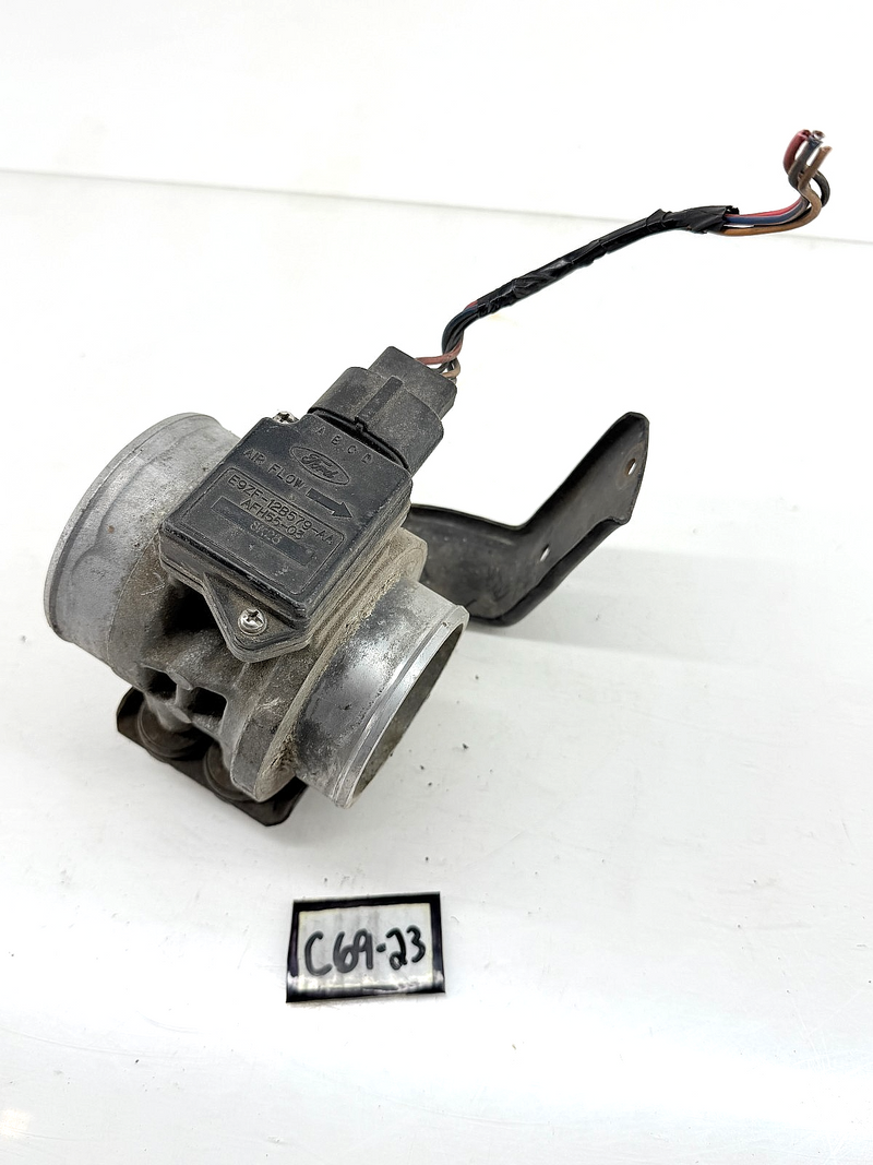OEM 1987 - 1993 Ford Mustang Mass Air Flow Sensor MAF With Bracket E8ZE-9B961-BC