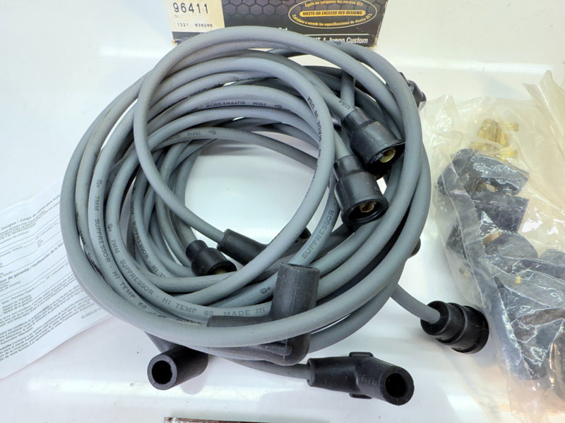 NOS Autolite Professional Spark Plug Wire Set 7mm Black 96411 C24-52