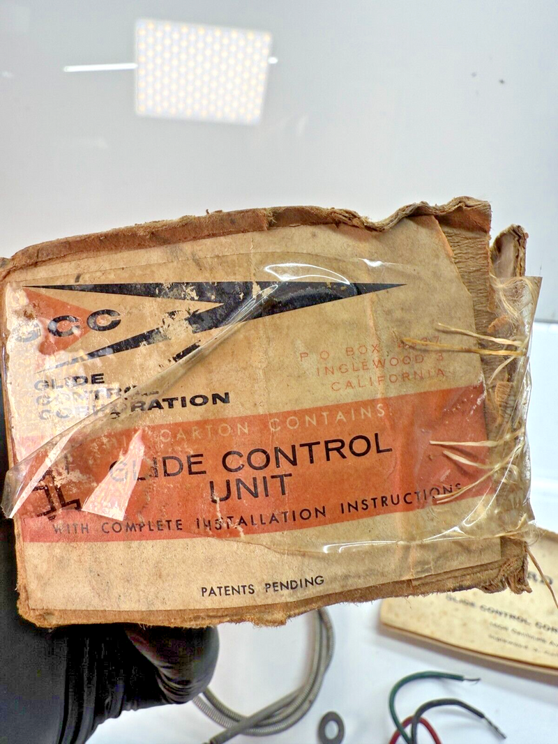 NOS VINTAGE GLIDE CONTROL UNIT W/INSTRUCTIONS UNIVERSAL FIT 12V 459-C2 B53-6