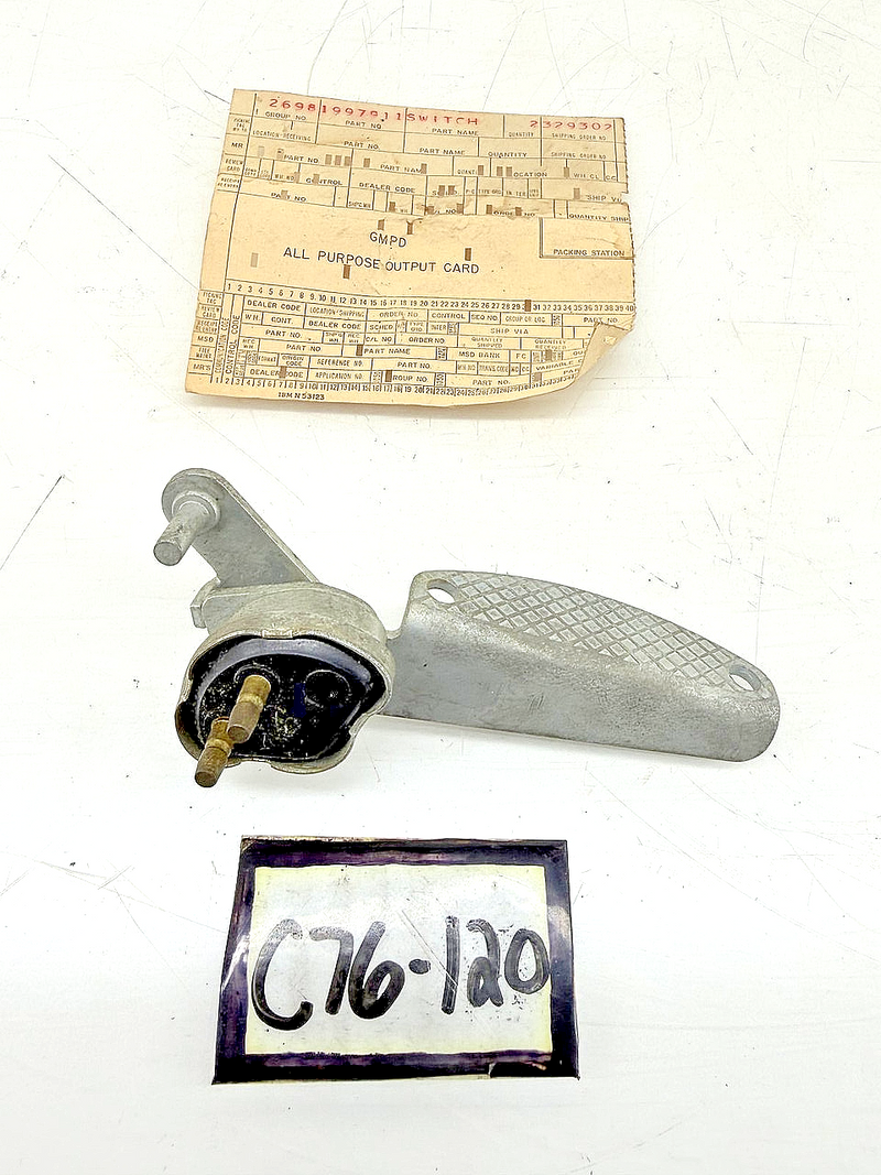 NOS 1949 - 1954 Chevrolet Backup Light Switch Delco Remy 1997911 C76-120