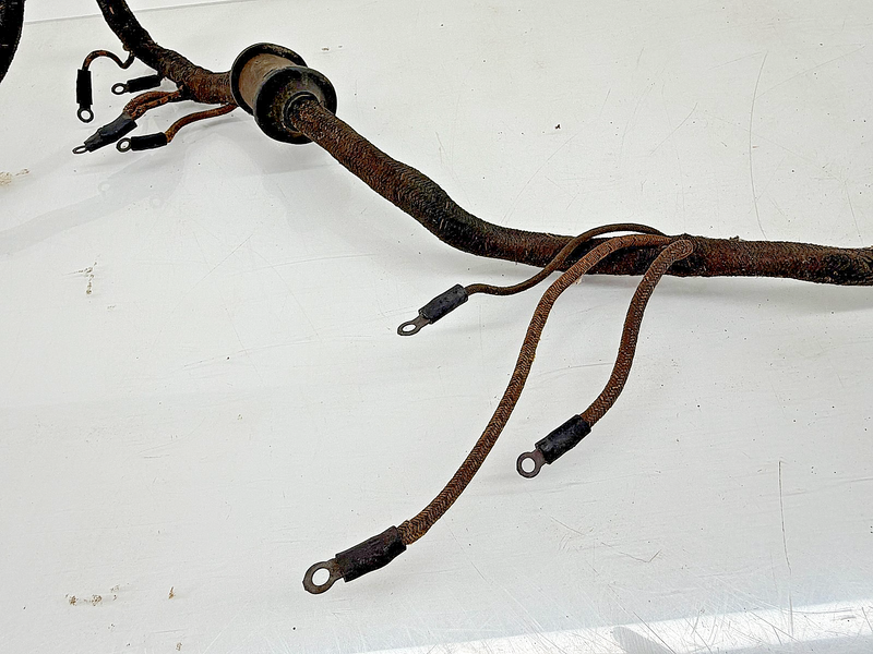 NOS 1930's 1940's Ford Cowl Dash Wiring Harness 91A Cloth C63-26