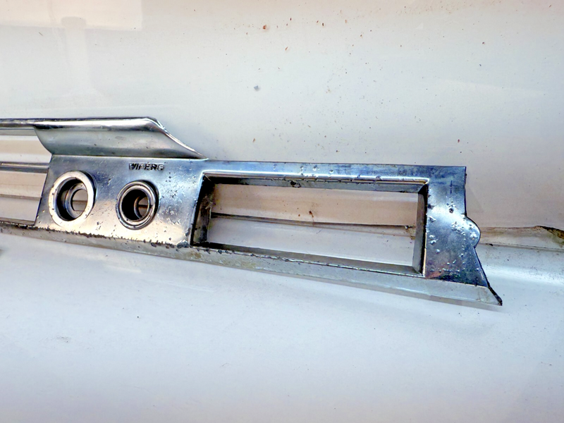 Vintage Lighter Wipers Chrome Dash Panel Part # CB17520 754706 B64-9