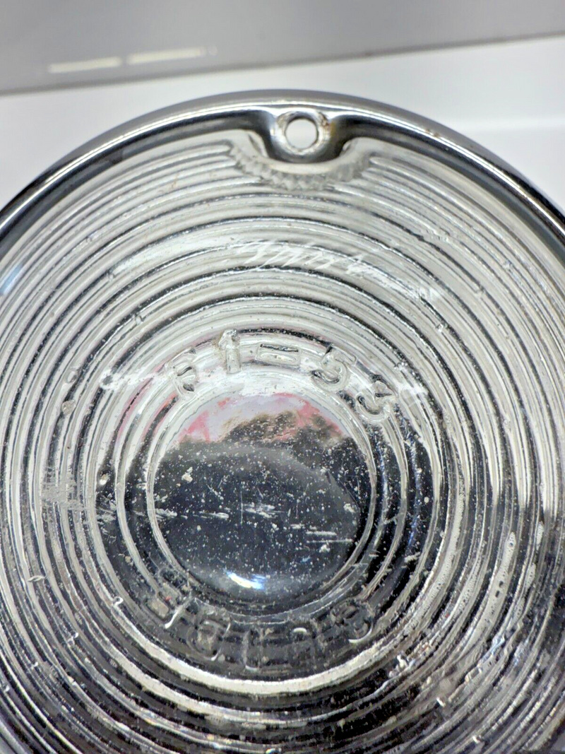 VINTAGE OEM 1953 CHEVY PAIR BACKUP LIGHT LENS BEZELS GUIDE F1-53 53 C22-22