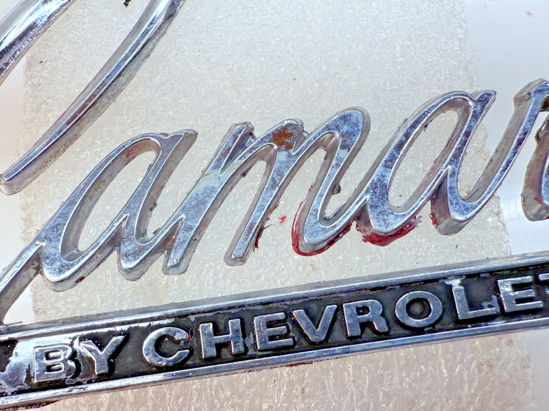 OEM 1968 - 1969 Camaro By Chevrolet Trunk Emblem 7752901 E5-43