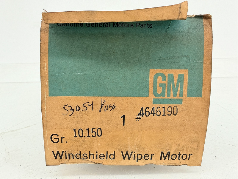NOS 1953 1954 Chevrolet 2 Speed Windshield Wiper Washer Motor GM 4646190 C70-4