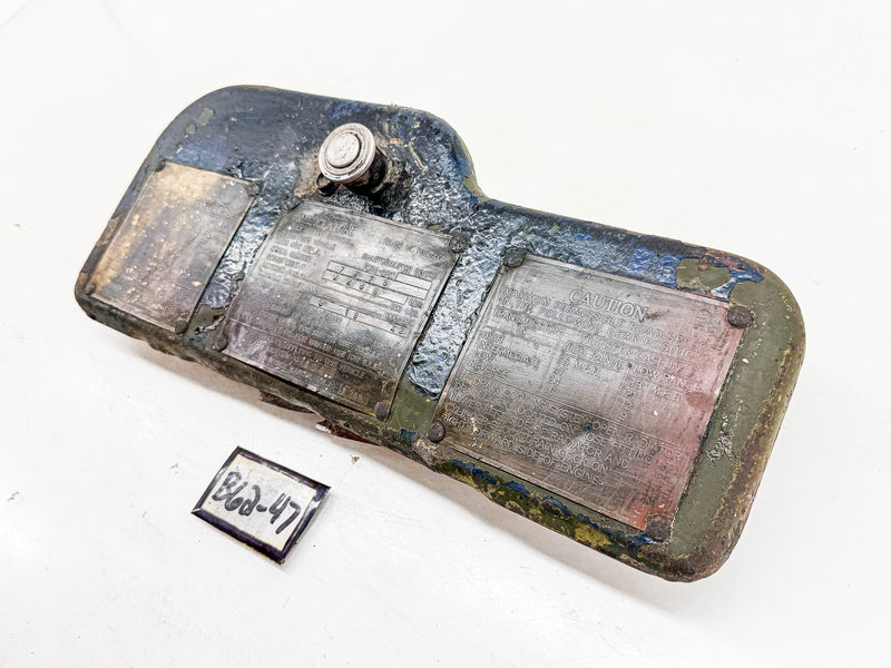 Original 1942 FORD GPW WWII JEEP GLOVE BOX DOOR with 3 DATA PLATES G503 B62-47