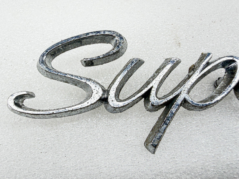 OEM 1965 1966 CHEVY IMPALA SUPER SPORT SCRIPT EMBLEM 3866070 E10-61