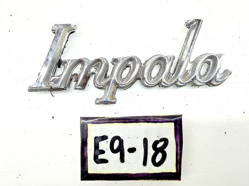 OEM 1977 - 1985 Chevrolet Impala Chrome Script Emblem E9-18
