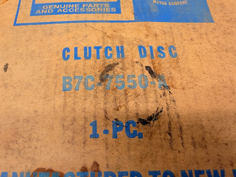 NOS 1957 - 1963 Ford F100 F250 F350 Truck 223 6cyl Clutch Disc B7C-7550-A C59
