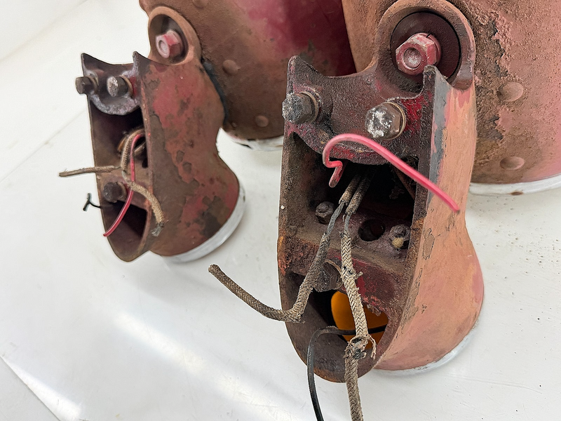 OEM 1938 - 1946 American LaFrance 500 600 Fire Truck Bullet Headlights Rat Rod