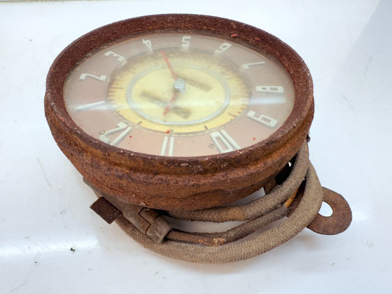 VINTAGE OEM 1947 BUICK DASH CLOCK ROSE GOLD B-23