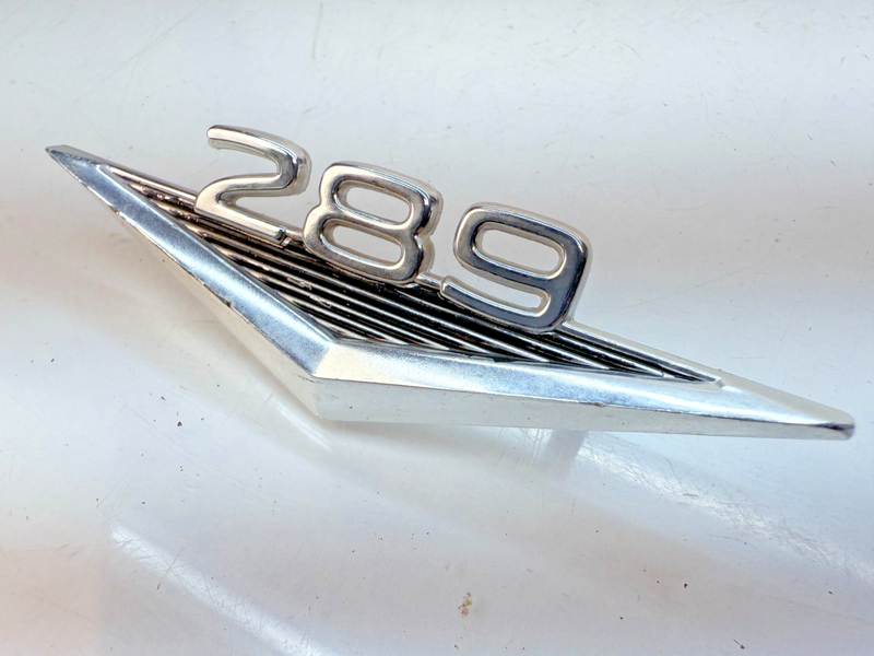 OEM 1964 - 1966 Ford Mustang Fairlane 289 Fender Badge Emblem C3OB16C144 E6-8