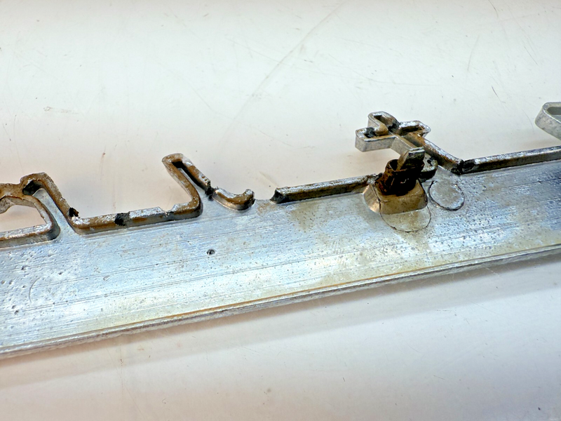 Vintage OEM 1955 Buick Century Script Emblem Badge E5-4