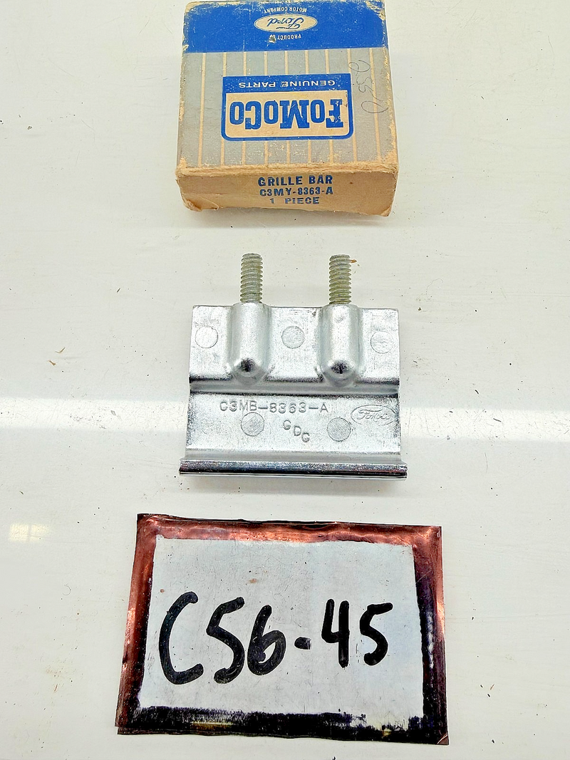 NOS 1963 Mercury Monterey Outer Grille Bar C3MY-8363-A C56-45
