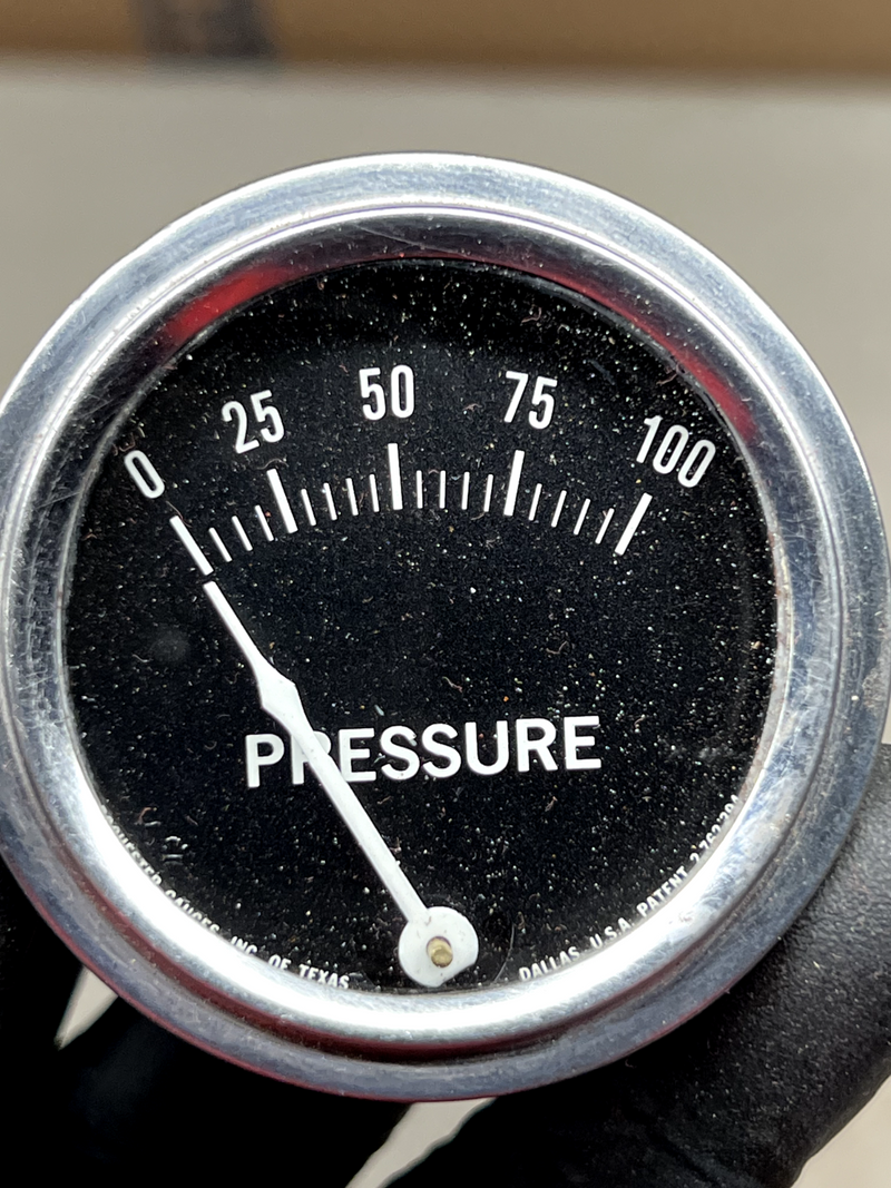 PRESSURE GAUGE, 0-100 PSI, ROCHESTER GAUGES INC, DALLAS TEXAS B38-21