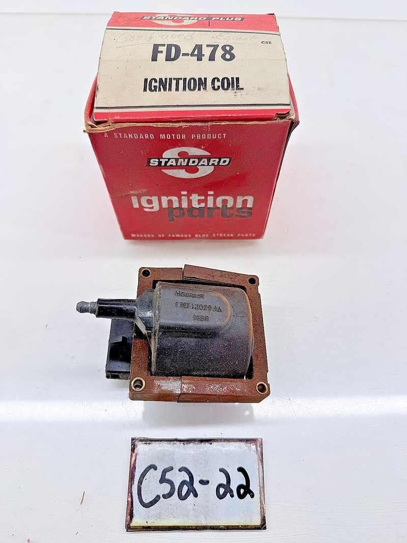 OEM 1983 Ford Ignition Coil E3EF-12029-AA C52-22