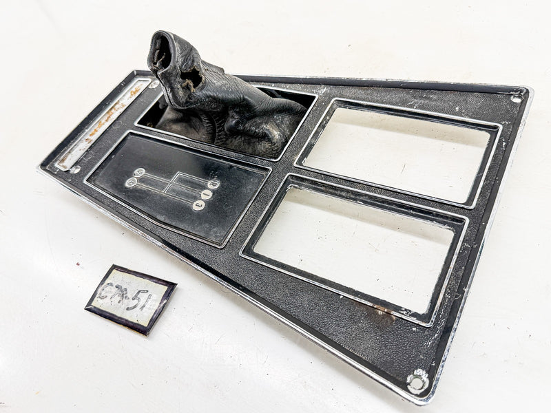 Original 1972 - 1976 Corvette Console Plate 4-Speed GM 3996821 C79-51