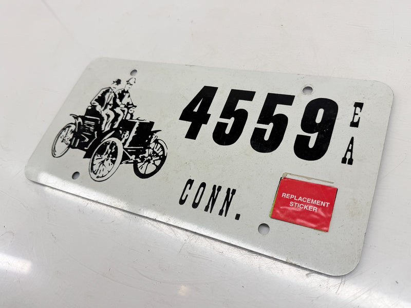 Connecticut Antique Veteran Car License Plate 4559 EA Horseless Carriage C47-65