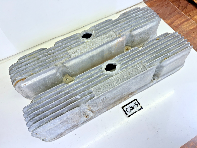 VINTAGE 1960s MOPAR BB 413 426 OFFENHAUSER MAX WEDGE VALVE COVERS 4 BOLT 5187