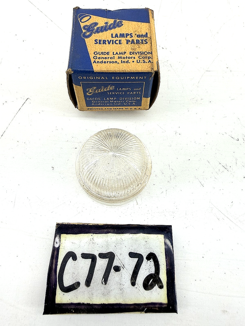 NOS 1951 1952 1953 1954 PONTIAC OLDSMOBLE LICENSE PLATE LIGHT LENS 5940540 C77