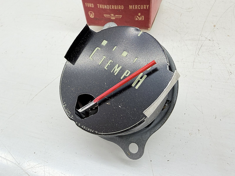 NOS 1956 FORD TRUCK THUNDERBIRD MERCURY TEMPERATURE TEMP GAUGE B6C10883D C77-21