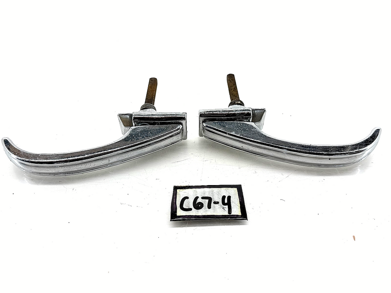 Vintage 1942 - 1947 FORD PASSENGER CAR PAIR OUTSIDE DOOR HANDLES C67-4
