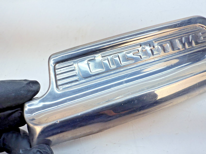 OEM 1949 - 1951 Ford Custom RH Front Fender Chrome Trim Emblem E6-100