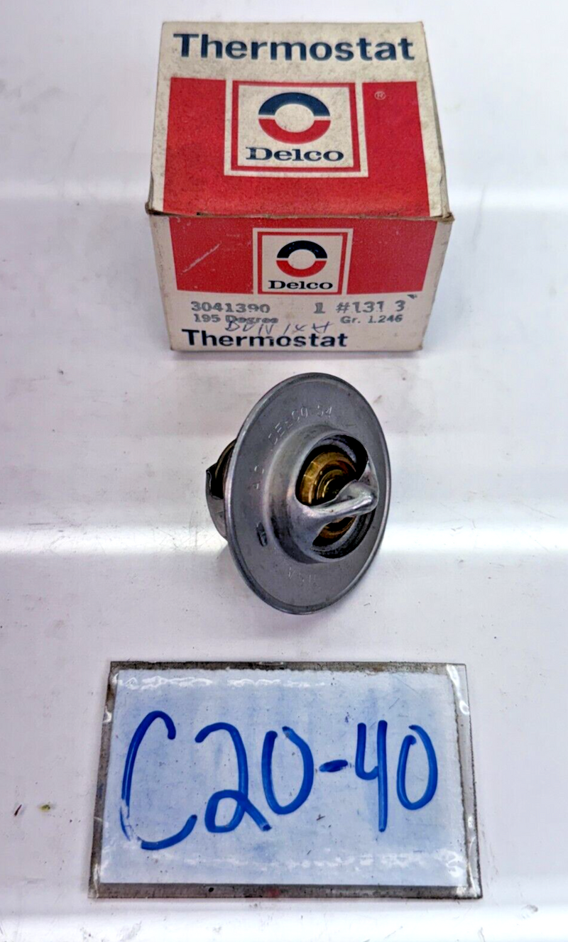 NOS 1966 -79 Chevy Corvette 427 A.I.R 195 Degree Thermostat Delco 3041390 C20-40