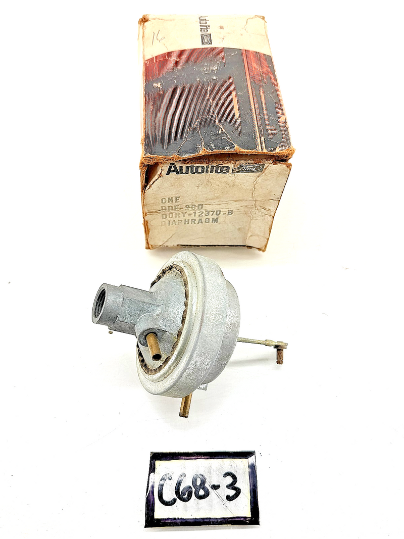 NOS 1970 1971 Ford Pinto Mercury Capri Diaphragm DDE-260 D0RY-12370-B C68-3