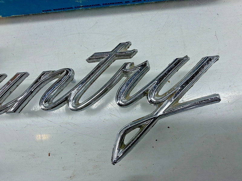 NOS Ford 1969 1970 Galaxie LTD Country Squire Station Wagon Emblem PAIR C56-24