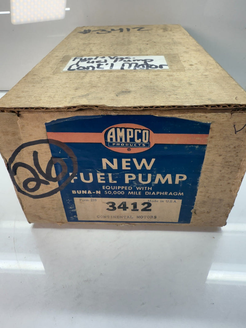 NORS AMPCO 1961 1962 WHITE WITH CONTINENTAL ENGINE FUEL PUMP 3412 61 62 F-26