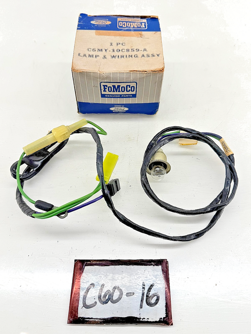 NOS 1966 MERCURY MONTEREY MONTCLAIR COLONY PARK SEAT BELT WARNING LIGHT LAMP C60