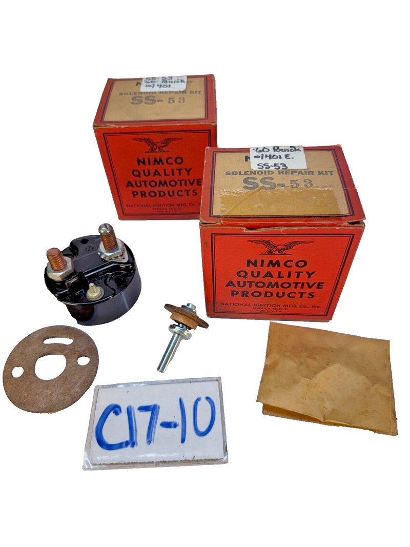 (1) NOS 1960 BUICK w/ 401 SOLENOID REPAIR KIT SS-53 60 C17-10