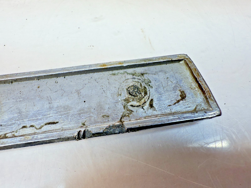 OEM 1960 Chevrolet Impala #8 Right Fender Chrome Molding Trim Louver E6-96