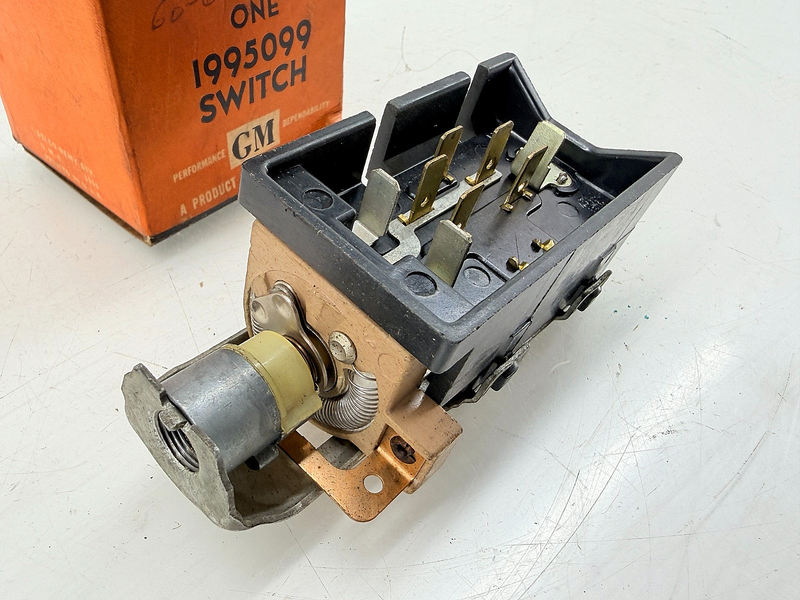 NOS 1958 - 1963 BUICK CORVETTE CHEVROLET HEADLAMP HEADLIGHT SWITCH 1995099 C71