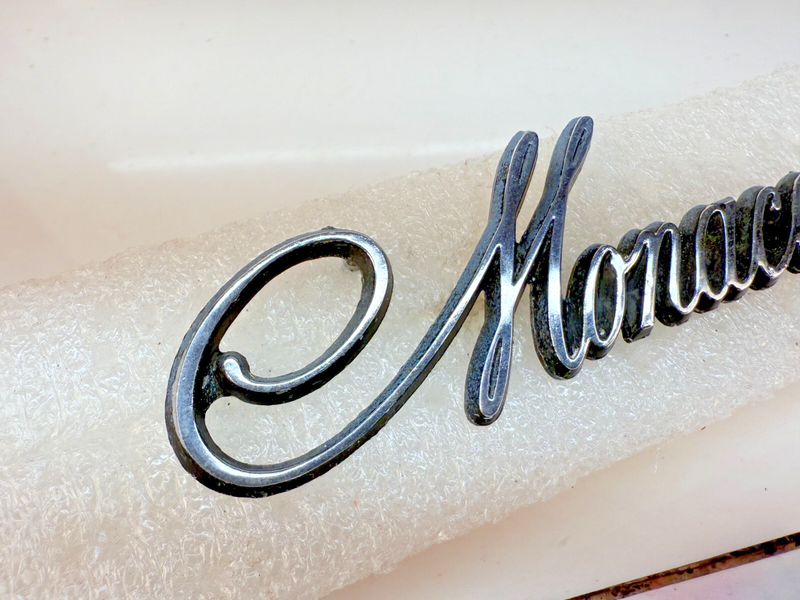 OEM 1975 - 1978 Dodge Monaco Fender Script Emblem 4017272 75 76 77 78 B32-296