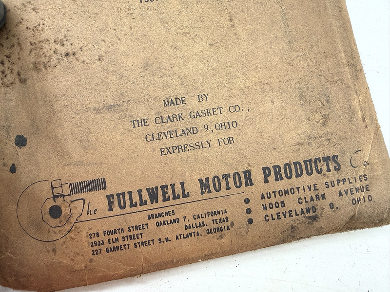 NOS 1937 - 1942  DODGE PLYMOUTH VALVE COVER GASKET SET 780469 B54-78