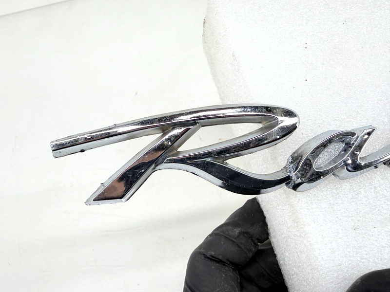 OEM 1966 1967 Ford Ranch Wagon Fender Chrome Emblem C69-25