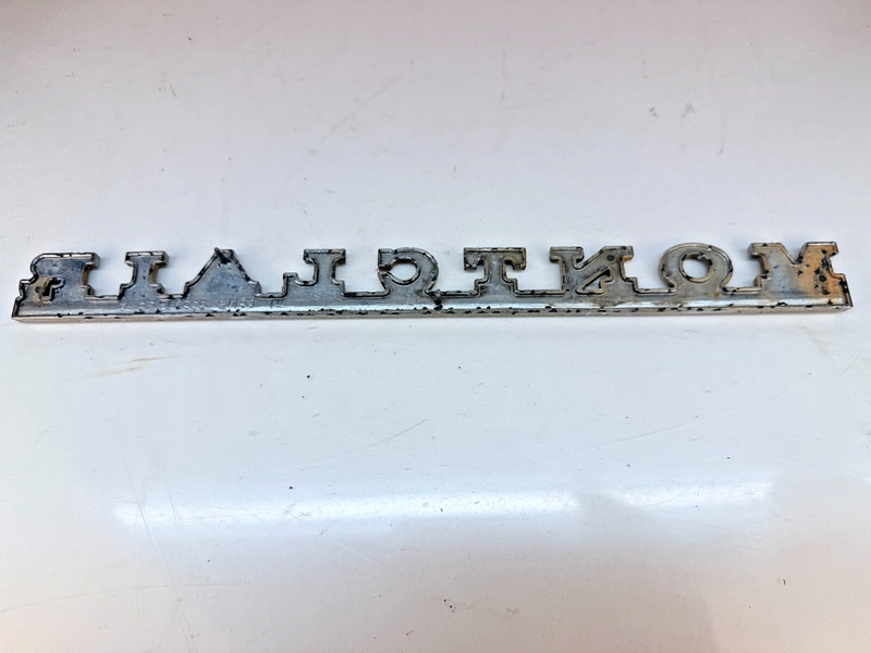 OEM 1966 Mercury Montclair Quarter Panel Script Name Plate Left or Right B32-333