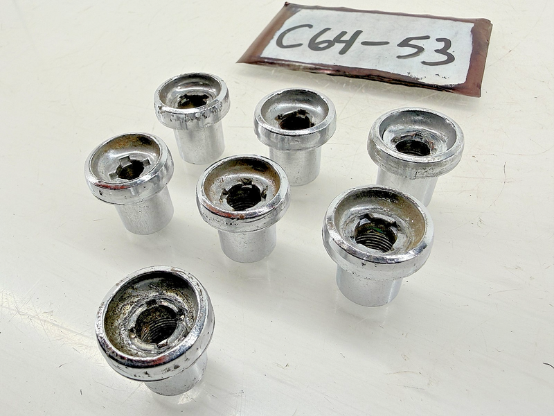 (1) OEM 1965 1966 Ford Mustang Fairlane Wiper Switch Chrome Bezel 65 66 C64-53