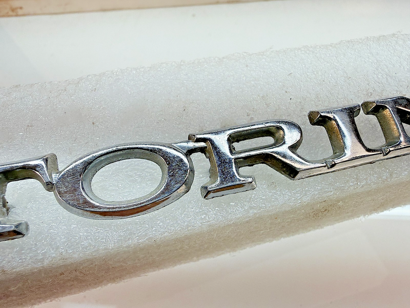 ORIGINAL 1970 1971 FORD TORINO CHROME EMBLEM D10B-65291B62-AB E8-55