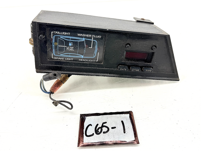 OEM 1984 - 1986 Ford Mustang Center Console Clock Information Display C65-1